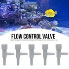 20pcs Gray Abs Plastic Aquarium Fish Tank Hose Adjust Air Line Tubing Volume