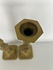Victorian Era Brass Baluster Candlesticks 11 1 4  H Candle Holder Antique