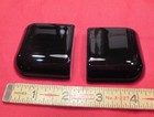 2 Pcs   gloss Black  2  X 2  X 5 8  Ceramic Bullnose Radius Corner Tiles    New