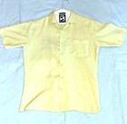 Vtg  Calif  Madman Hawaiian Bowling Shirt   Saint Tropez     Yellow   Size  S