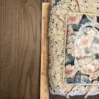 Vintage Lace Padded Floral Fabric Photo Album Cottage Core Journal Scrapbook
