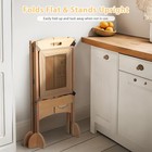 Toddler Tower Foldable Toddler Kitchen Stool Helper With 2 Step Stool  Safety   