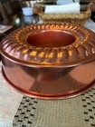 Vintage Mirro 11 Cup Copper Aluminum Jello Cake Mold Bundt Pan 11  Round Hanging
