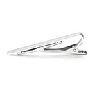 Silver Stainless Steel Tie Clip Bar Necktie  Silver Mens Clasp Clamp 2 2  Inches