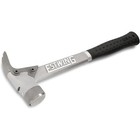 Aluminum Framing Hammer - 14 Oz Straight Rip Claw With Milled Face   Shock