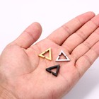 2pcs Men Women Stainless Steel Triangle Clip On Non-pierced Stud Earrings 18g
