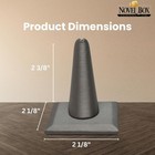 Novel Box 4 Pack Silver Leatherette Ring Display Stands 2 12x2 12x2 37 In