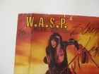 Vtg 1985 W a s p  Blackie Lawless Autograph Signed Record Album Display Sign