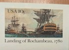 1980 Usps 10c United States Stamp Landing Of Rochambeau 1780 Postal Card Mnh