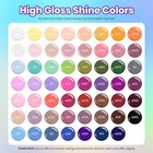 Beetles Gel Nail Polish Kit 63 Pcs 55 Colors With Base Coat Uv Led