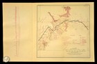 1915 Antique Santa Fe Railroad Map Line Peach Springs Arizona Hualapai Peak Az