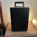Vintage Travel Bar Portable From The 60s Black With Handle Lock   Key All Parts