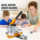 75mm Button Maker Machine Badge Punch Press With 100pcs Button Parts Circle Cutt