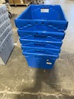 Lot Of 5 Corrugated Plastic Postal Mail Type Totes Bin 18 5 l X 13 5 w X 11 5 h