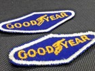 Vintage Lot Of 2 Goodyear Tires Patch Hat Uniform Badge   Ships Free