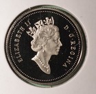 1867 - 1992 Canada Proof Twenty Five Cents Caribou