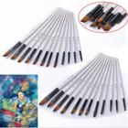 12 Pcs Artist Paint Brushes Set Acrylic Oil Watercolour Painting Craft Art