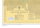 614 Admiralty Chart Freetown Harbour Sierra Leone River Map Maritime Wall Marine
