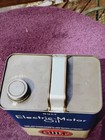 Vintage Gulf  Oil Can Electric Motor Oil One Gallon Metal Can