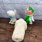 Vintage 1962 Baby World Rubber Squeak Toy Lot Clown Elf Puppy Dog 3pc Taiwan