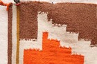 Atq Navajo Rug Textile Native American Indian 26x18 Weaving Vtg Yei Pictorial