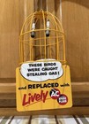 Ac Spark Plug Bird Cage Caught Stealing Gas Station Oil Sign Vintage Style Decor