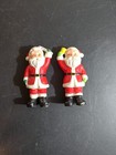 Vintage Santa Hand Painted Christmas Holiday Salt Pepper Shakers Made In Japan