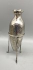 Art Deco Vintage Silver Vase Sterling 925 Amphore  Hammered Support Silver Grece