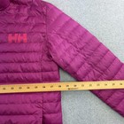 Helly Hansen Jacket Girls 14 Purple Full Zip Puffer Lightweight Down Insulated