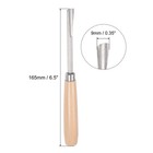 9mm Tip 6 5  Length Carbon Steel Straight Half-round Wood Carving Chisels