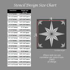 Square - Design 1 - Reusable Pattern Stencil - High Quality Strong 350 Microns