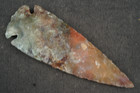 Green Mix 4 2  Flint Spearhead Point Knife Blade Arrowhead I-624
