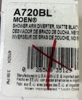 Moen A720bl Double Function Shower Arm Diverter Valve Trim Matte Black Finish