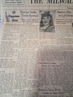 July  15  1945 War The Milwaukee Journal Newspaper Poor To Fair Condition