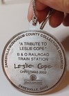Leslie Cope Metal Ornament B o Railroad Station Zanesville Ohio 2002