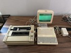 Vintage Apple Iic  2c Computer With Monitor   Printer