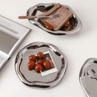 Silver Tray Decorative Vanity Tray Bathroom Tray Jewelry Dish Ceramic Silver    