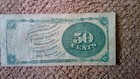 1864-1869 Us Fractional Currency 50 Cents Edwin Stanton 4th Series Issue vf   xf