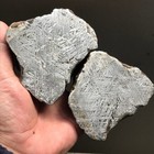Aletai Iron Meteorite 2578 8 Grams Original Stone End Cut Pair Etch Fusion Crust