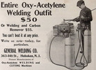 1894 Oxy Acetylene Welding Outfit  General Welding Co Hoboken Nj  3 5 h Print Ad