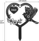 Memorial Grave Markers For Dad  Cemetery Decorations For Grave  Memorial Gifts F