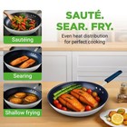 Nutrichef 10  Medium Fry Pan Non-stick Pfoa Free 2 5mm Aluminum Induction Base