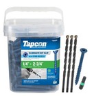 Tapcon 28585 1 4x2-3 4 Blue Star Drive Bugle Head Concrete Anchors 150 box