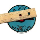 Vintage La Jolla California Sports Car Club Metal Sign Plaque Man Cave Screw On