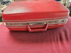 Vintage Samsonite Silhouette  Hardshell Luggage Candy Apple Red Locked No Key   