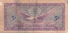 Usa   Mpc  5  Cents  1964  Series Of 641  Plate   62  Circulated Banknote Esx