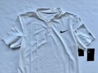 Nike Federer Rf Wimbledon 2017 Henley Tennis Polo Shirt M White 854611-100 New