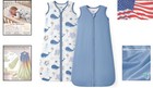 Soft   Breathable 2-way Zipper Baby Sleep Sack - 1 0 Tog For All- Comfort
