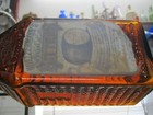  rare Color Showpiece caramel Amber 5 Window Cabin Holtzermanns Bitters  Label