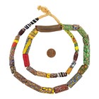 Antique Venetian Millefiori African Trade Beads  20708 10mm Ghana Multicolor